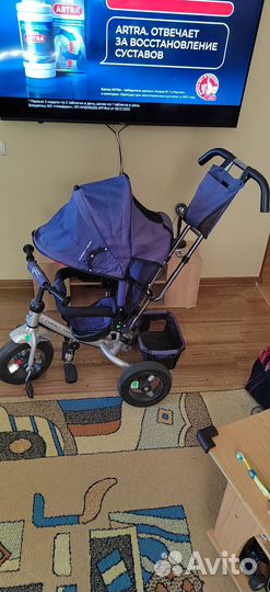 Трехколесный велосипед с родительской ручкой