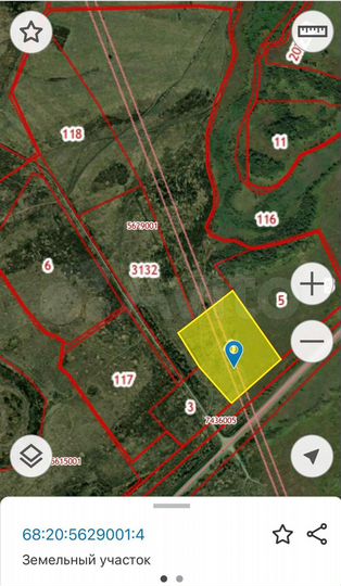 Участок 5,73 га (СНТ, ДНП)