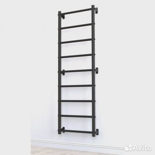 Шведская стенка Рекорд X без опоры на пол, черная