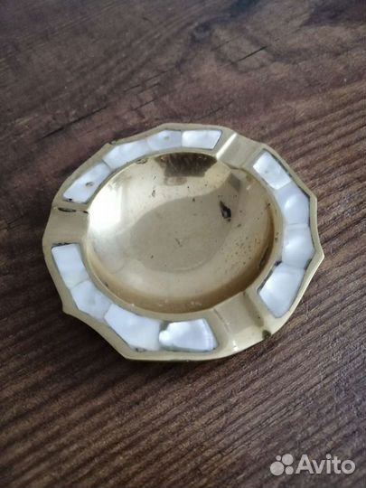 Латунная пепельница. Винтаж