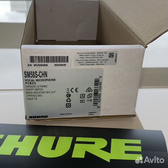 Микрофон shure sm58 оригинал новый