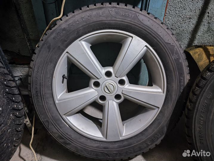 Колеса r17 nissan qashqai зима шипы