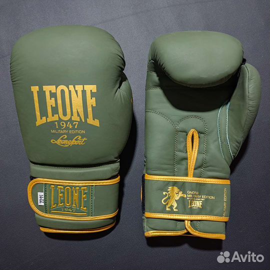 Боксерские перчатки Leone green