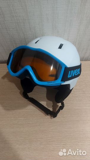 Шлем горнолыжный детский с очками