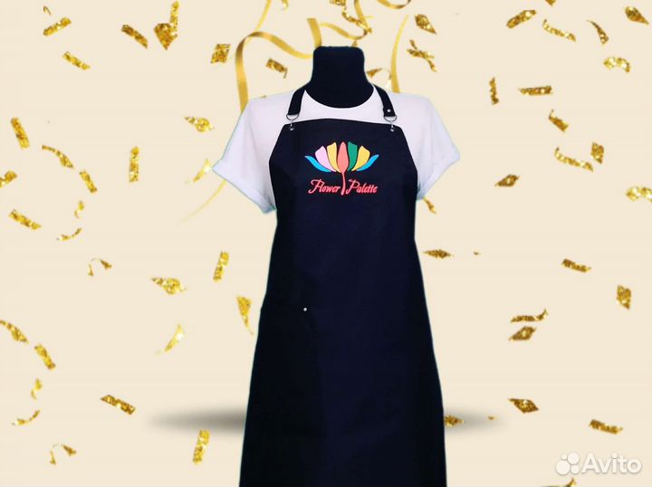 Фартук для флориста с логотипом