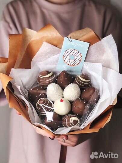 Клубника в шоколаде, букет из клубники