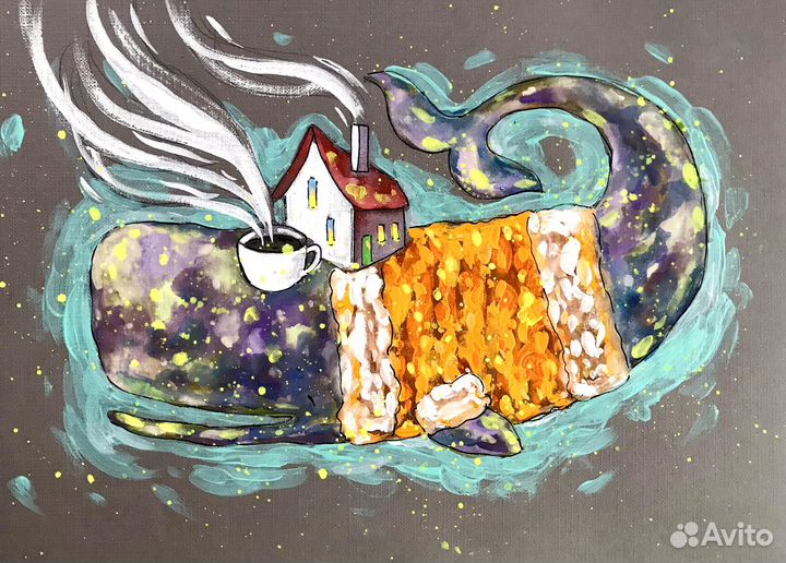 Теплый вечер, кит