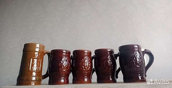 Пивные кружки керамика СССР цена за всё