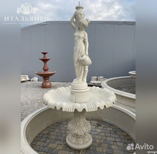 Мраморный фонтан от производител