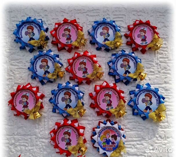 Броши на выпускной сад/школа. На последний звонок