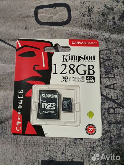 Карта памяти MicroSD Kingston 128GB