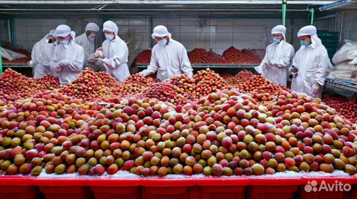 Личи замороженное / Фрукты оптом