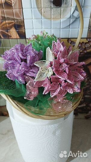 Гортензия из бисера