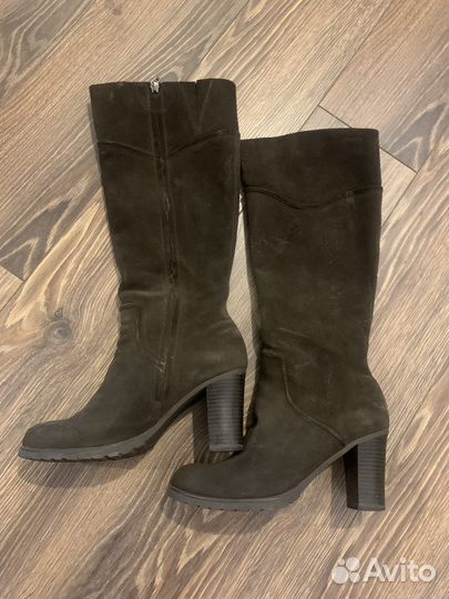 Сапоги женские Geox 39 размер, замшевые