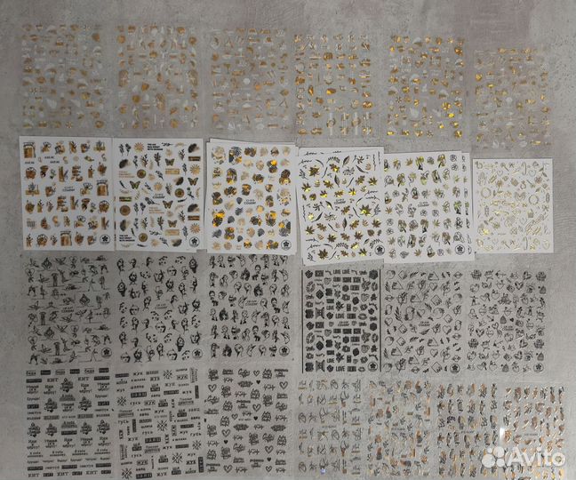 Наклейки и слайдеры для ногтей