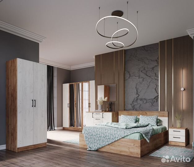 Вегас Зеркало Дуб Крафт Табачный