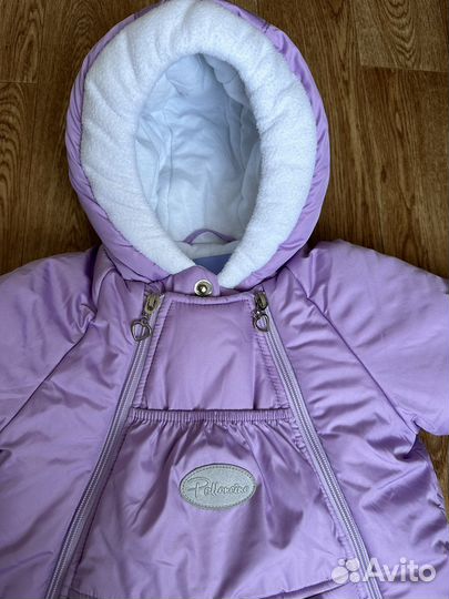 Комбинезон демисезонный на девочку 6 мес, 68 р-р