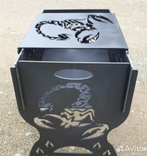 Именной мангал с вашей надписью и рисунком