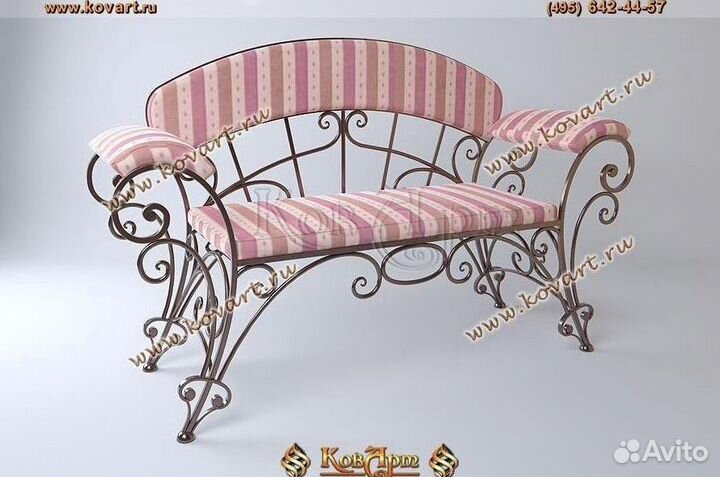 Кованые диваны. Кованая кровать диван. Art: Z688