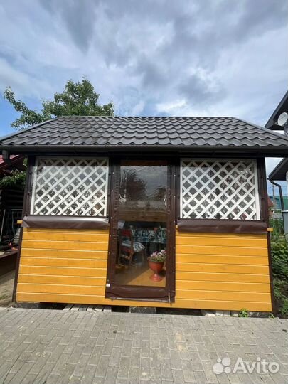 Мягкие окна на беседку на веранду