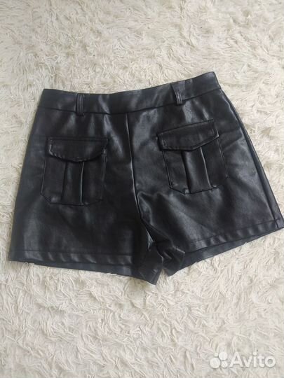 Шорты женские экокожа
