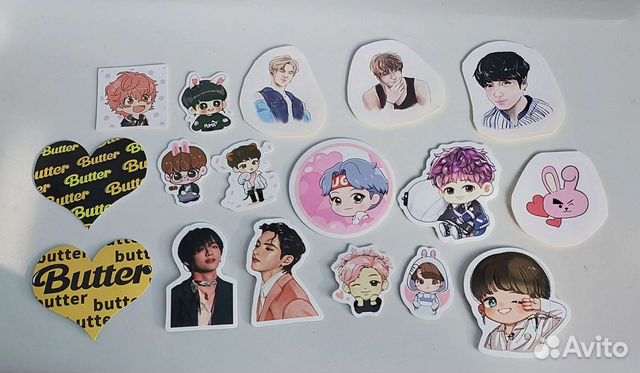 Наклейки bts стикеры