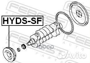 Шкив коленвала hyds-SF Febest