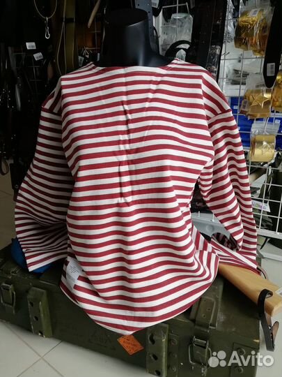 Тельняшка зимняя красная полоса Росгвардия