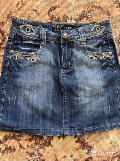 Юбки джинсовые