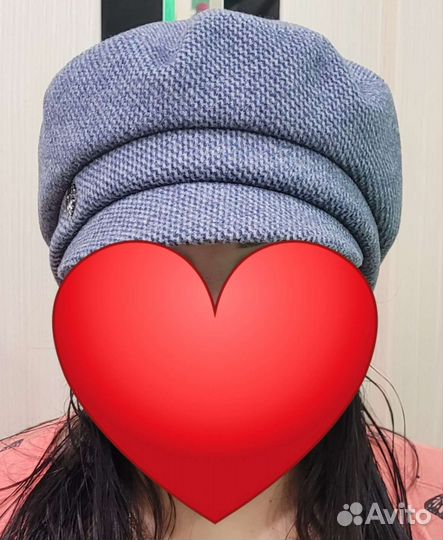 Шапка-кепка женская шерстяная