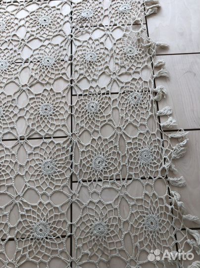 Плетенная декоративная скатерть 50-е. 160-165