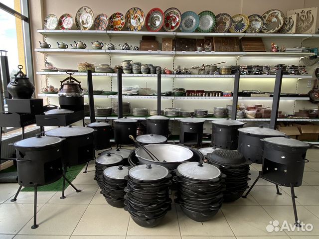 Казан чугунный узбекский Наманган + крышка