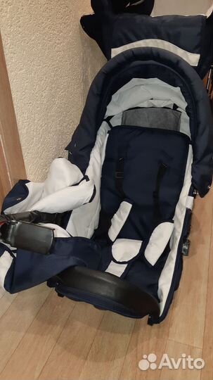 Коляска 2 в 1 Adbor Marsel Classic Navy Blue