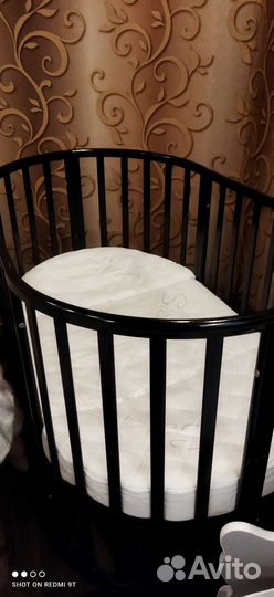 Кроватка овальная (круглая) 7 в 1