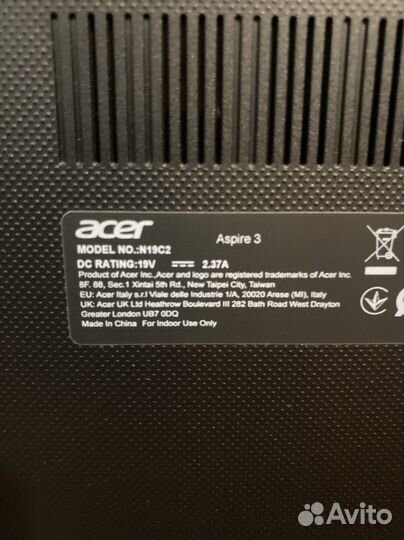 Ноутбук acer