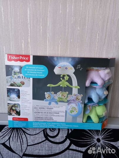 Новый Мобиль на кроватку fisher price в коробке