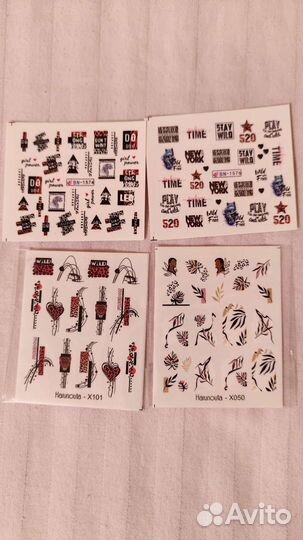 Наклейки для ногтей водные