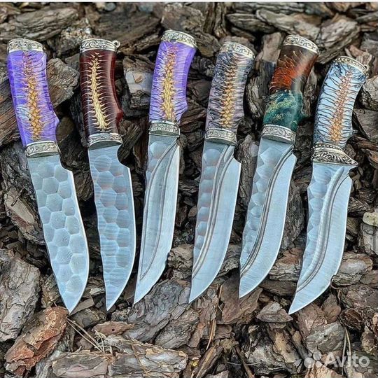 Нож ручной работы Дамаск