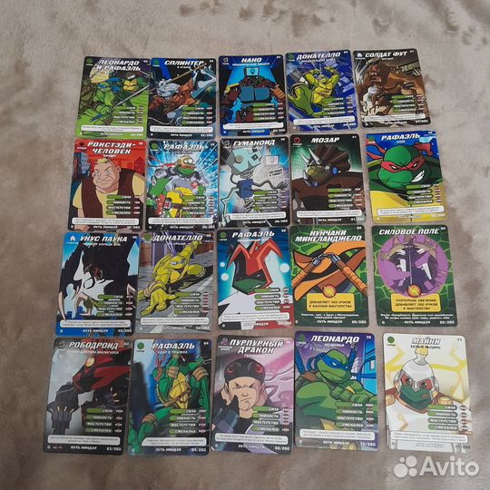 Карточки Черепашки ниндзя Путь Ниндзя