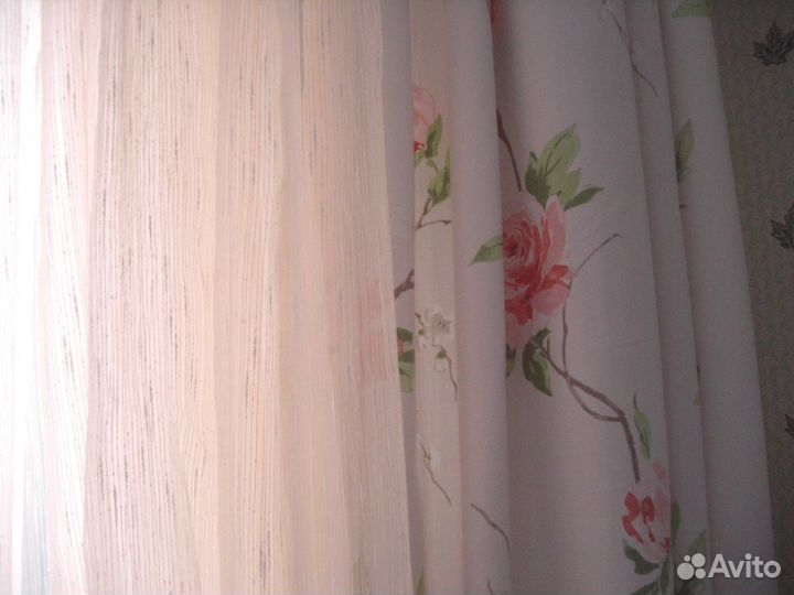 Органза на шторной ленте 4,0*2,7м, новая