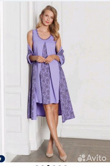 Халат и сорочка для беременных и кормящих 50