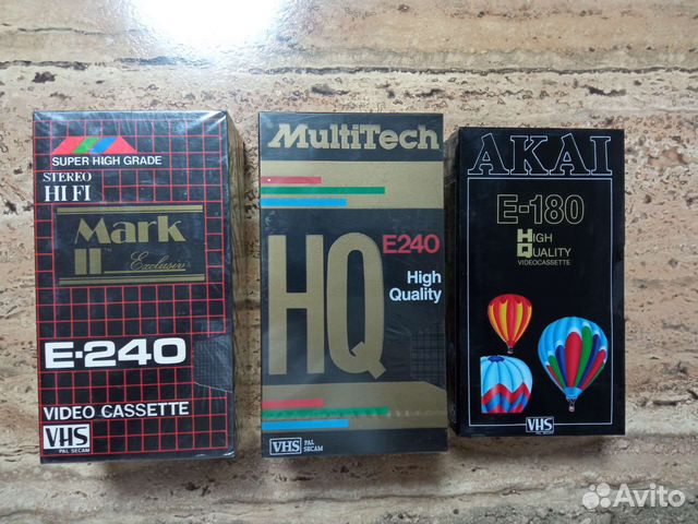 Видеокассеты vhs новые