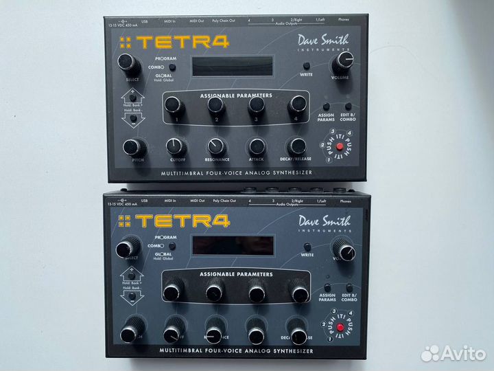 2 аналоговых синтезатора DSI Tetra