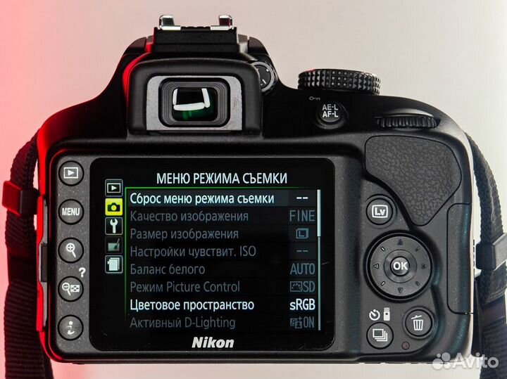 Фотоаппарат Nikon d3400 kit 18-55mm 2к пробег