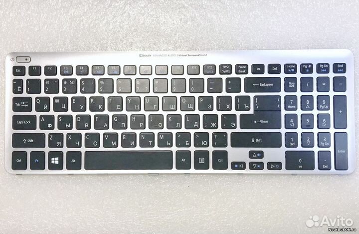 Acer v5-571g клавиатура серебристая