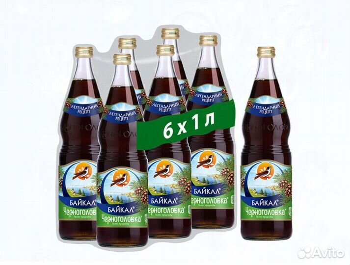 Лимонад Черноголовка Байкал 1л (опт)