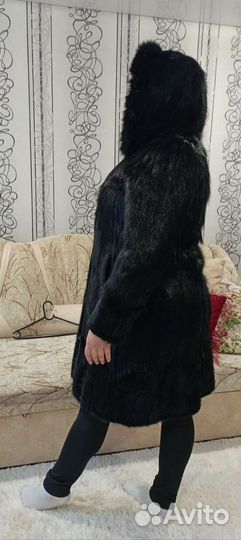 Шуба с капюшоном