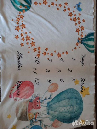 Фланелевое одеялко для фото (12 мес)