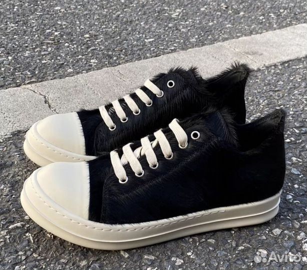 Rick Owens Ramones Pony Hair Boots