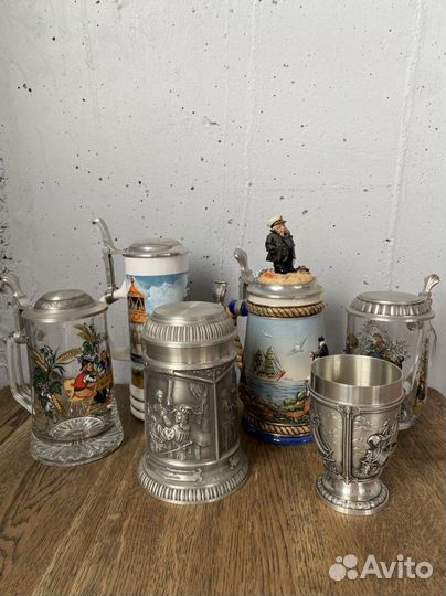 Пивная кружка с крышкой